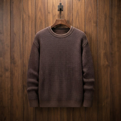 WAFFLE KNIT SWEATER