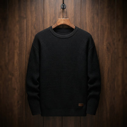 WAFFLE KNIT SWEATER