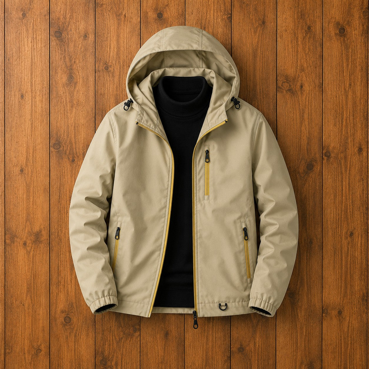 WATERPROOF HOODED JACKET