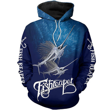 Fishing Enthusiasts Hoodie Digital Printing Outdoor Sports Loose Hoodie With Hood