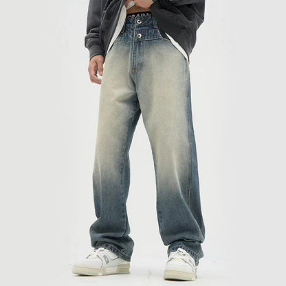 Fashion Personality Straight Loose Trousers Men