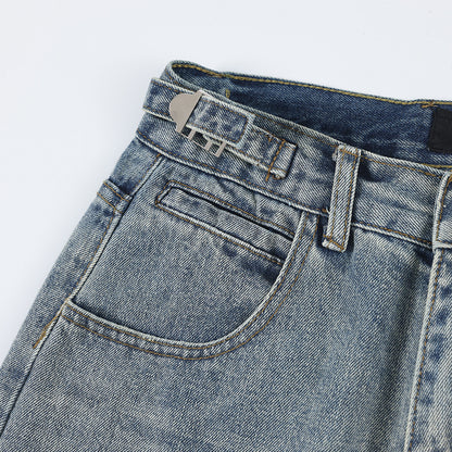 Gradient Denim Straight-leg Trousers Men