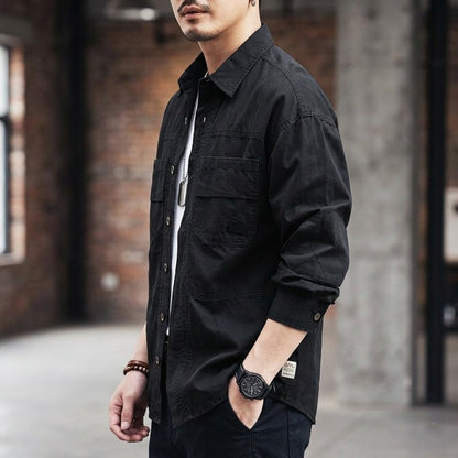 DUAL POCKET COTTON FIELD SHIRT