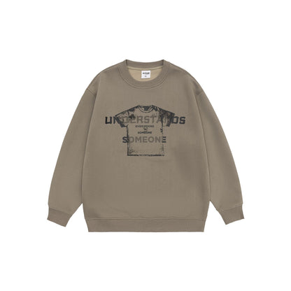 Design Sense Printed Crew Neck Sweatshirt Men