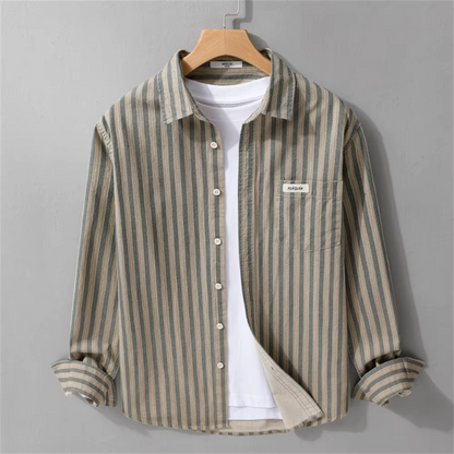 CLEAN STRIPE BUTTON-UP SHIRT