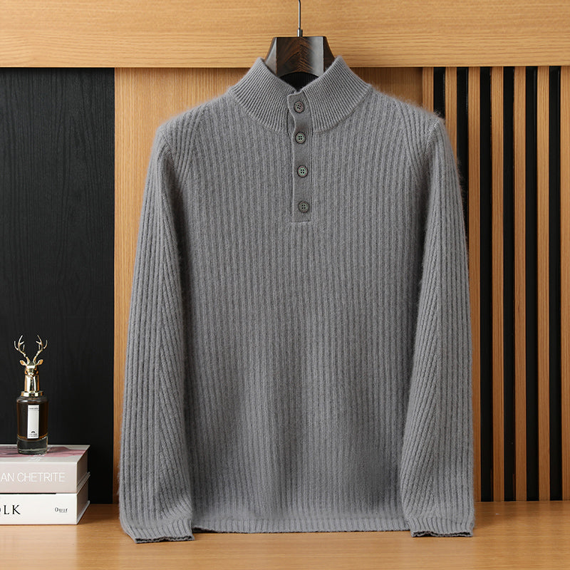 MOCK NECK CASHMERE