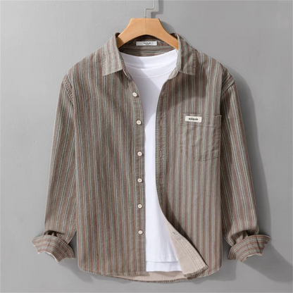 CLEAN STRIPE BUTTON-UP SHIRT