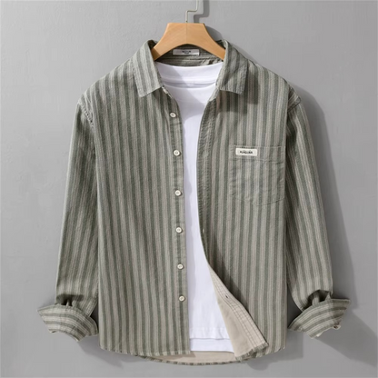 CLEAN STRIPE BUTTON-UP SHIRT