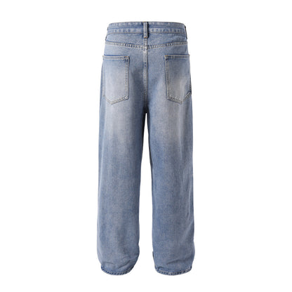 Tie-dye Gradient Denim Trousers Men