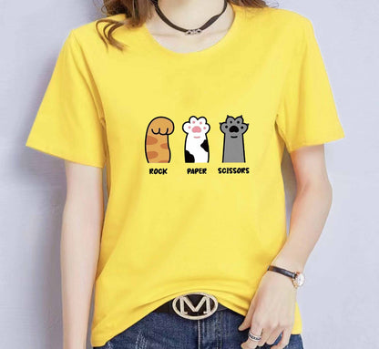 Loose Short Sleeve Casual T-shirt Plus Size Unisex Wear