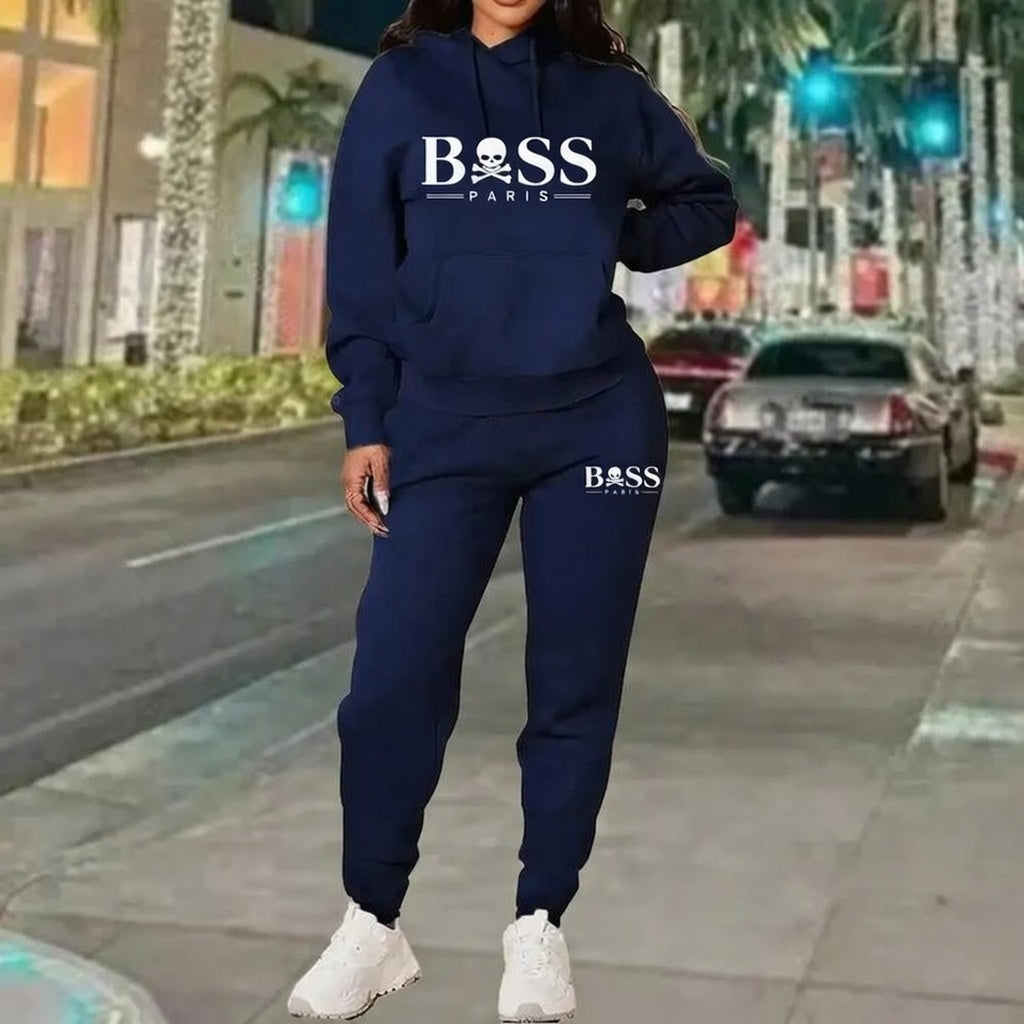 Boss Print Tracksuit Set