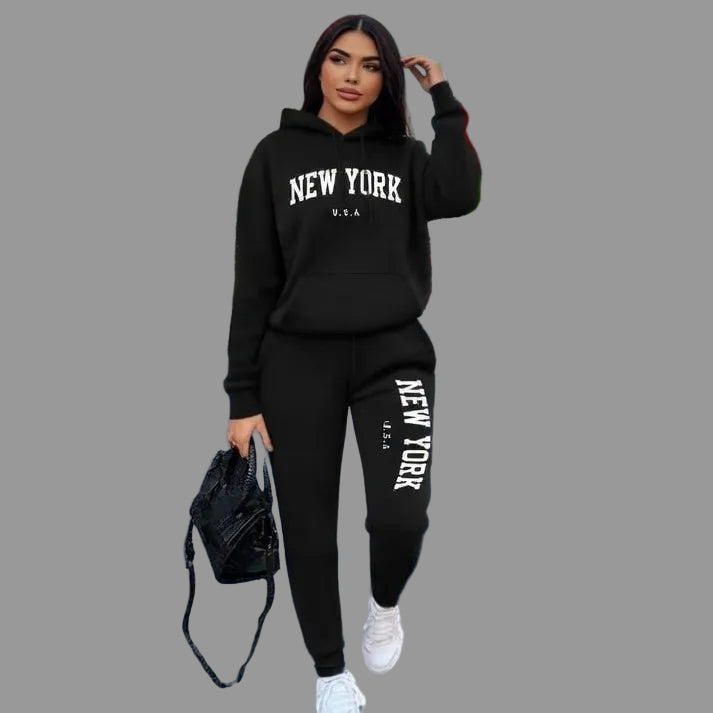 MetroMuse Co-Ord Sweatsuit Hoodie & Pants Set