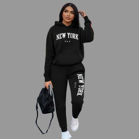 MetroMuse Co-Ord Sweatsuit Hoodie & Pants Set