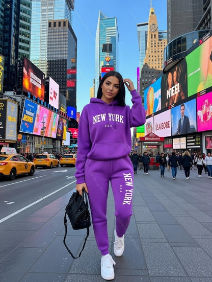 MetroMuse Co-Ord Sweatsuit Hoodie & Pants Set