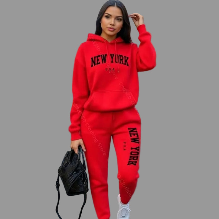 MetroMuse Co-Ord Sweatsuit Hoodie & Pants Set