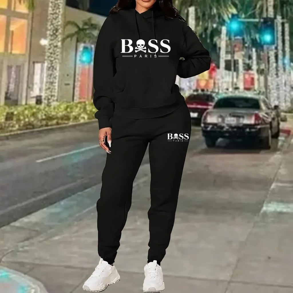 Boss Print Tracksuit Set