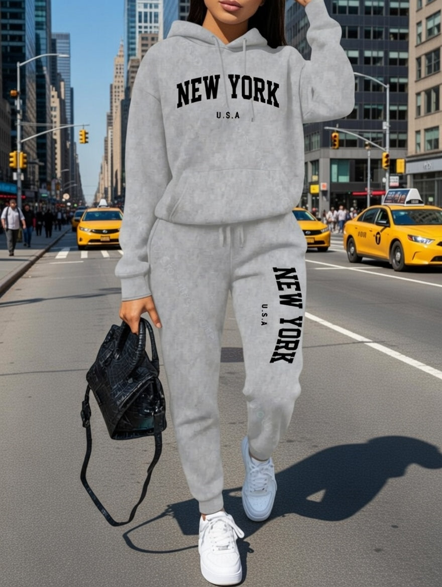 MetroMuse Co-Ord Sweatsuit Hoodie & Pants Set