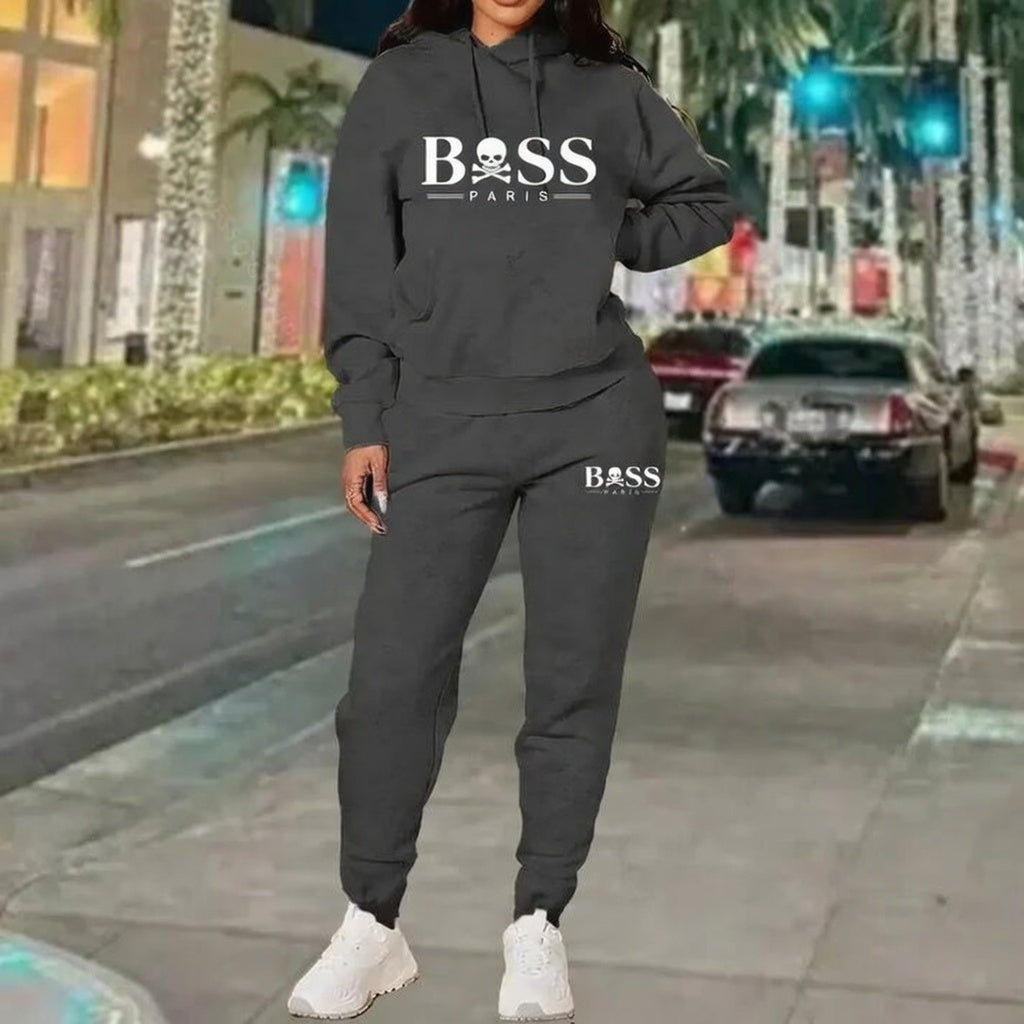 Boss Print Tracksuit Set