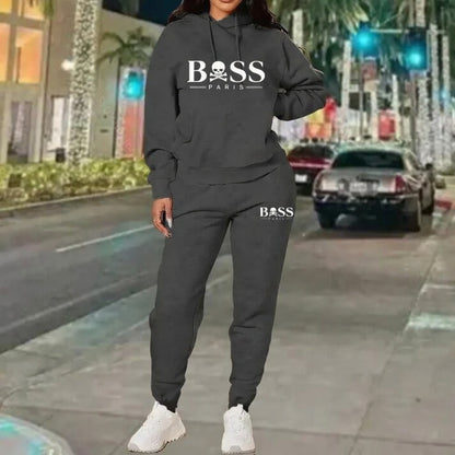 Boss Print Tracksuit Set